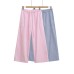 Striped drawstring casual pants