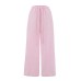 Striped drawstring casual pants