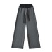 Wide waist patchwork drawstring sweatpants for women