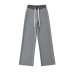 Splicing drawstring sweatpants