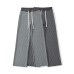 Splicing drawstring sweatpants