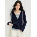Soft Knit Two-Piece Set Top for Autumn Casual Wear