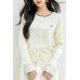 Knitted Cartoon Soft Cashmere Two-Piece Top Set Autumn Style