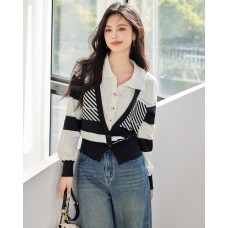 Fashion StyleStripe Sleeve Length Long Sleeve Type of ClothingTwo-Piece Design (Faux Two-Piece) Occasion Fashion StyleStripe Sleeve Length Long Sleeve Type of ClothingTwo-Piece Design (Faux Two-Piece) Occasion