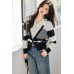 Fashion StyleStripe  Sleeve Length Long Sleeve  Type of ClothingTwo-Piece Design (Faux Two-Piece)  Occasion
