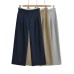 Splicing white border sports wide leg pants