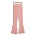 V-waist design casual tight flared pants