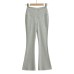 V-waist design casual tight flared pants