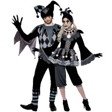 Halloween Evil Clown Costume Circus Resurrection Thrilling Cosplay