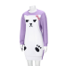 Demon Hunter Mila Cosplay Costume Purple Sleepwear Set for Halloween Carnival Party Movie Role Play