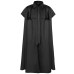Medieval Hooded Gothic Cape Long Trench Coat Halloween Middle Eastern Church Wizard Death Cloak Robe Poncho