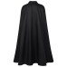 Halloween Unisex Vintage Gothic Cape Coat Hooded Cloak Wizard Priest Robe
