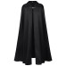 Halloween Unisex Vintage Gothic Cape Coat Hooded Cloak Wizard Priest Robe