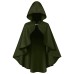 Renaissance Costume Hooded Cloak Adult Halloween Medieval Cape Cosplay Clothing