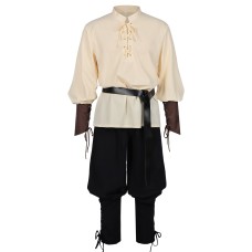 Halloween Caribbean Pirate Renaissance Medieval Trousers Adult Pirate Costume Stage Performance Clothing Halloween Caribbean Pirate Renaissance Medieval Trousers Adult Pirate Costume Stage Performance Clothing