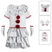 Clown Horror Kids Girls Cosplay Costume Pennywise Halloween Costume Performance Outfit