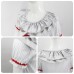 Clown Horror Kids Girls Cosplay Costume Pennywise Halloween Costume Performance Outfit