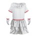 Clown Horror Kids Girls Cosplay Costume Pennywise Halloween Costume Performance Outfit