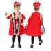 Halloween Children's Costume Boy Poker Kingdom Red King Outfit Set Cosplay Performance Costume