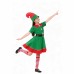 Halloween Costume Christmas Girl Green Elf Cosplay Costume Kindergarten Stage Performance Costume Ready Stock