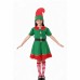 Halloween Costume Christmas Girl Green Elf Cosplay Costume Kindergarten Stage Performance Costume Ready Stock