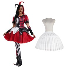 Halloween Horror Clown Cosplay Costume Party Stage Performance Outfit Set