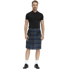 Men's Plaid Skirt M-XL, Scottish Festival Kilt, Checkered Pleated Skirt for Men, Stage Performance Half Skirt