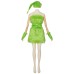 Christmas Green Haired Monster Costume COS
