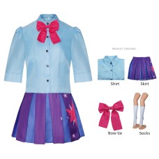Halloween Rainbow Pony Twilight Sparkling Cosplay Stage Performance Dress