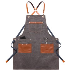 Hairstylist apron denim custom logo Hairstylist apron denim custom logo