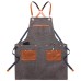 Hairstylist apron denim custom logo Hairstylist apron denim custom logo