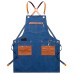 Hairstylist apron denim custom logo Hairstylist apron denim custom logo