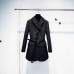 Double breasted black suit women's lace up waist jacket