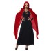 Gothic Style Black and Red Vampire Cape for Adults Halloween Costume Witch and Vampire Outfit