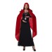 Gothic Style Black and Red Vampire Cape for Adults Halloween Costume Witch and Vampire Outfit