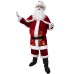 Santa Claus Costume Adult Velvet Christmas Performance Outfit with Beard