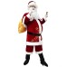 Santa Claus Costume Adult Velvet Christmas Performance Outfit with Beard