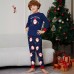 Christmas Santa Claus Snowflake Letter Print Family Matching Pajamas Sleepwear