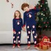 Christmas Santa Claus Snowflake Letter Print Family Matching Pajamas Sleepwear