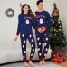 Christmas Santa Claus Snowflake Letter Print Family Matching Pajamas Sleepwear