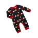 Christmas Reindeer Letter Print Family Matching Pajamas Set for Adults and Kids Christmas Santa Design,