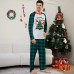Christmas Santa Claus Letter Christmas Tree Family Matching Printed Loungewear Pajamas