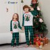 Christmas Santa Claus Letter Christmas Tree Family Matching Printed Loungewear Pajamas