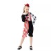 Halloween Costume Kids Pirate Outfit Circus Clown Costume Funny Comical Performance Wear