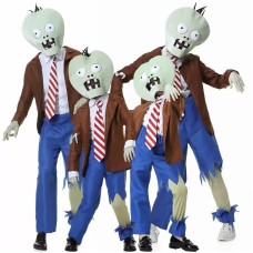 Halloween Kids Adult Family Zombie Costume Plant Zombie Cosplay Character Performance Costume