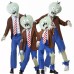 Halloween Kids Adult Family Zombie Costume Plant Zombie Cosplay Character Performance Costume