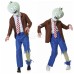 Halloween Kids Adult Family Zombie Costume Plant Zombie Cosplay Character Performance Costume
