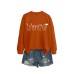 Fun Women's Teeth Christmas Round Neck Hoodie Undercover