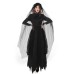 Halloween Black Devil Costume Christmas Witch Costume Vampire Cosplay Uniform Party Performance Dress Size Options
