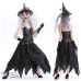 Halloween Black Devil Costume Christmas Witch Costume Vampire Cosplay Uniform Party Performance Dress Size Options